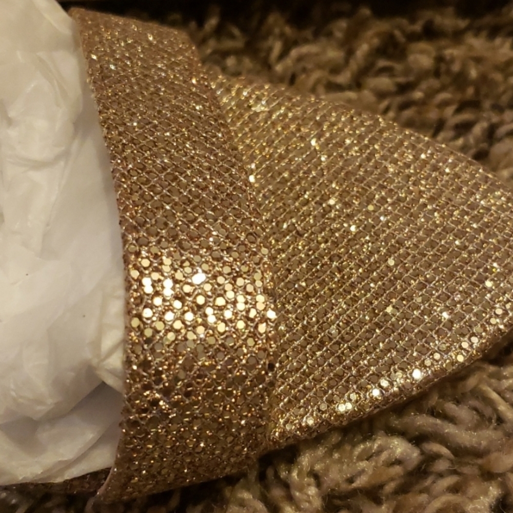 Michael Kors Ava Mid Sandal Glitter Mesh 9 - Picture 5 of 5